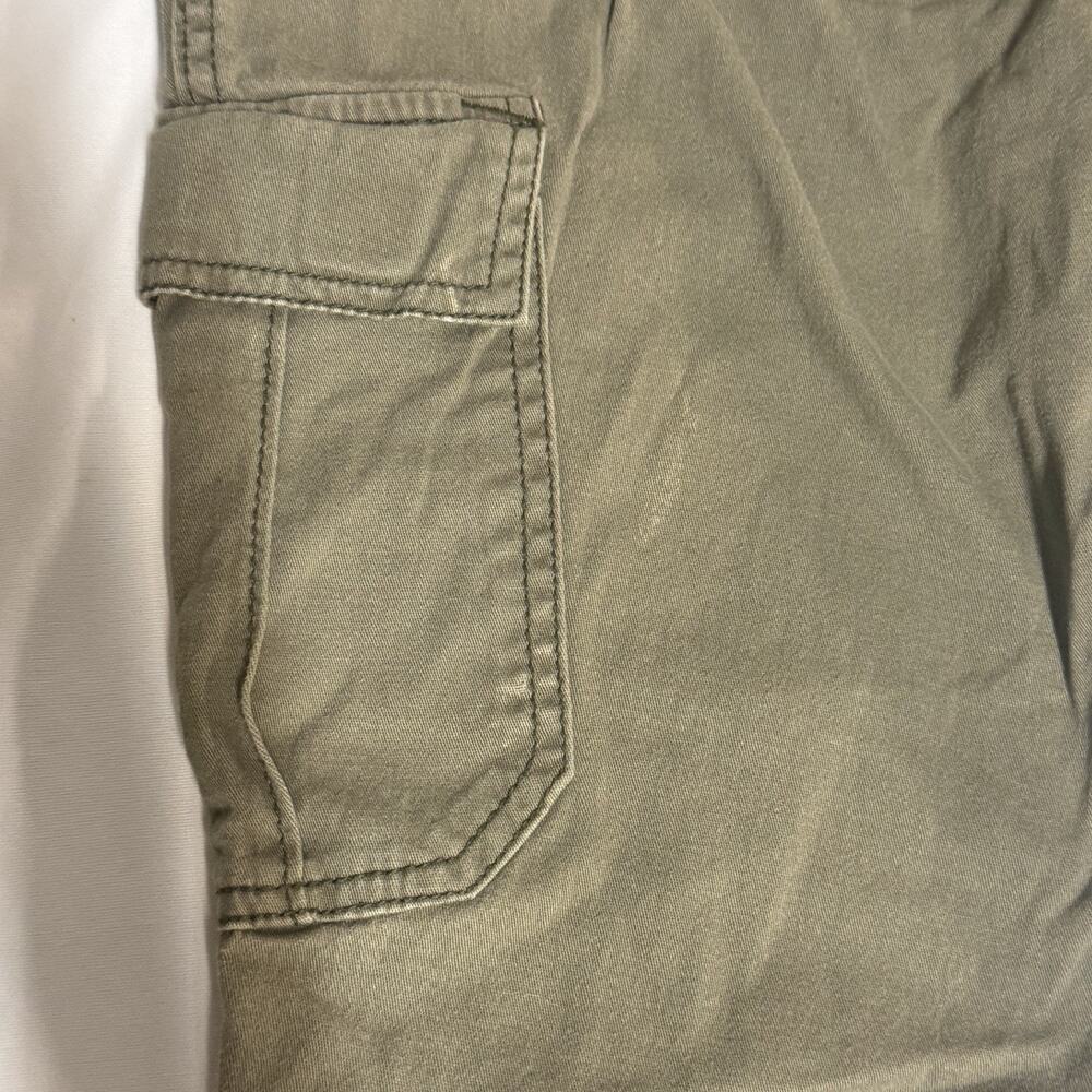 Faded Glory Pants Men Medium Cargo Jogger Streetwear Style Army Green Ankle Cuff - Picture 5 of 12